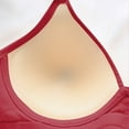 thumbnail image 4 of SMihono Womens Support Wireless Bras Comfortable Push Up Adjustable Straps Everyday Bra Full Coverage No Underwire Bras Red 6, 4 of 6