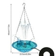 thumbnail image 6 of Joernso Bird Bath with Fountain Hanging Bird Feeder Bowl Outdoor Bird Bath with USB Powered Fountain for Garden Backyard Patio Front Porch, 6 of 8