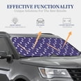 thumbnail image 5 of Uemuo Astronaut Rabbit Printed 2 PCS Car Windshield Sun Shade, Auto Sun Heat and UV Rays Blocker, Foldable Automotive Front Window Sunshade Protector, 5 of 7