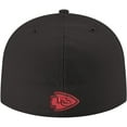 thumbnail image 4 of Men's New Era Black Kansas City Chiefs Omaha 59FIFTY Fitted Hat, 4 of 6