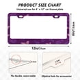 thumbnail image 2 of Aluminum License Plate Frame 2 Pack Car Exterior Accessory Car Tag Holder for Front Rear Plates Cars Decor Little Butterfly and Rose, 2 of 7
