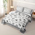 thumbnail image 3 of Catabedysis Sketch Camping Quilt King,Camper Pattern Print King Coverlet Set For Boys,Multicolor,3-Piece, 3 of 7