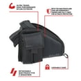 thumbnail image 4 of Allen Company Pistol Case with Mag Pouch, Compact Handguns up to 8 In, Black, 4 of 17