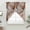 Brown, variant on Marble Grey Swag Curtains Valance For Kitchen Windows, Modern Abstract Ink Painting Luxury Wide Rod Pocket Curtain Drapes, Bathroom Cafe Living Room Light Filtering Drapery Panels, 56"W x 36"H