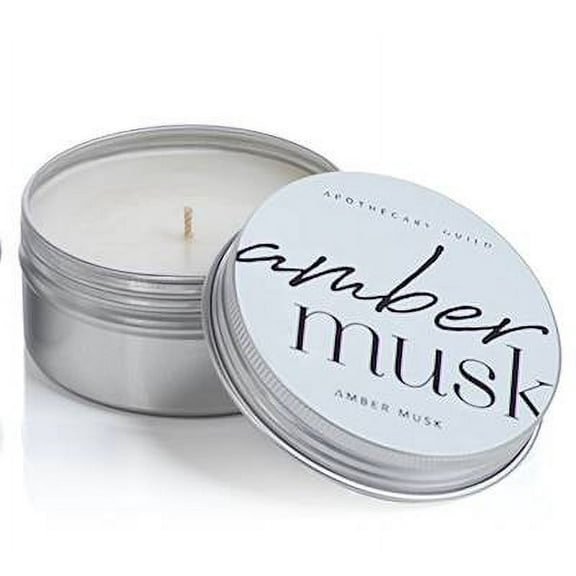 Amber Musk Zodax Apothecary Guild Scented Tin Candle
