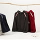 thumbnail image 2 of Autumn/Winter 380g Composite Cotton Raglan Hooded Sweatshirt with Zipper, Men's Preppy Style, Loose Fit, Color Block Coat, 2 of 4