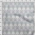 thumbnail image 3 of oneOone Silk Tabby Fabric Swirl Ikat Printed Fabric 1 Yard 42 Inch Wide, 3 of 4