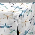 thumbnail image 4 of Dragonfly Dog Crate Cover, Group of Regularly Dragonfly Pattern Short Lives Composition of Bugs, Easy to Use Pet Kennel Cover for Medium Large Dogs, 35" x 23" x 27", Orange Blue, by Ambesonne, 4 of 6