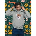 thumbnail image 6 of Cute Corgi Peeking Through Hoodie Men -Image by Shutterstock, Male 3X-Large, 6 of 7