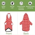 thumbnail image 6 of Haiem Retro Lobsters for Winter Dog Hoodie Sweatshirts with Pockets Warm Dog Clothes for Small Dogs Chihuahua-X-Small, 6 of 7