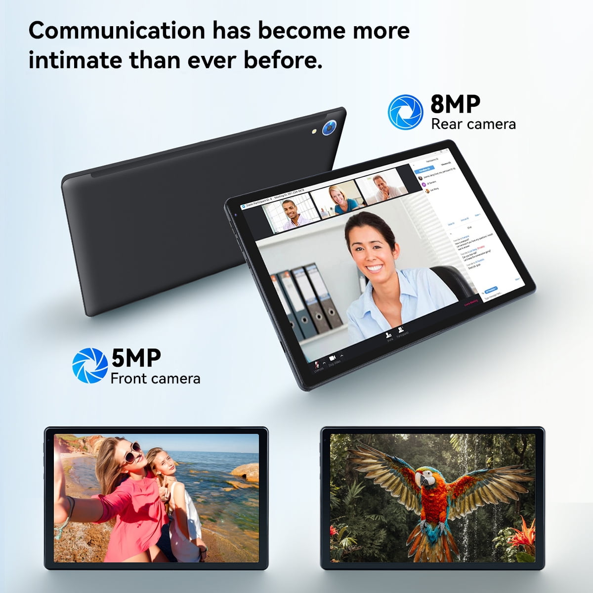 10inch Tablet Android 14 Tablet,Octa-core with 10GB+128GB Tablets, 5MP+8MP Camera,Widevine L1&NETFLIX Bluetooth 5.0 Tablet - Black