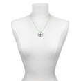 thumbnail image 3 of Delight Jewelry Silvertone Small Botonee Cross with Beaded Decoration Silvertone Grandmother Ring Charm Necklace, 18", 3 of 4