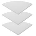 thumbnail image 1 of OUNONA 3pcs Small Corner Shelves Artificial -saving for Renters White Triangle Laundry Room, 1 of 8