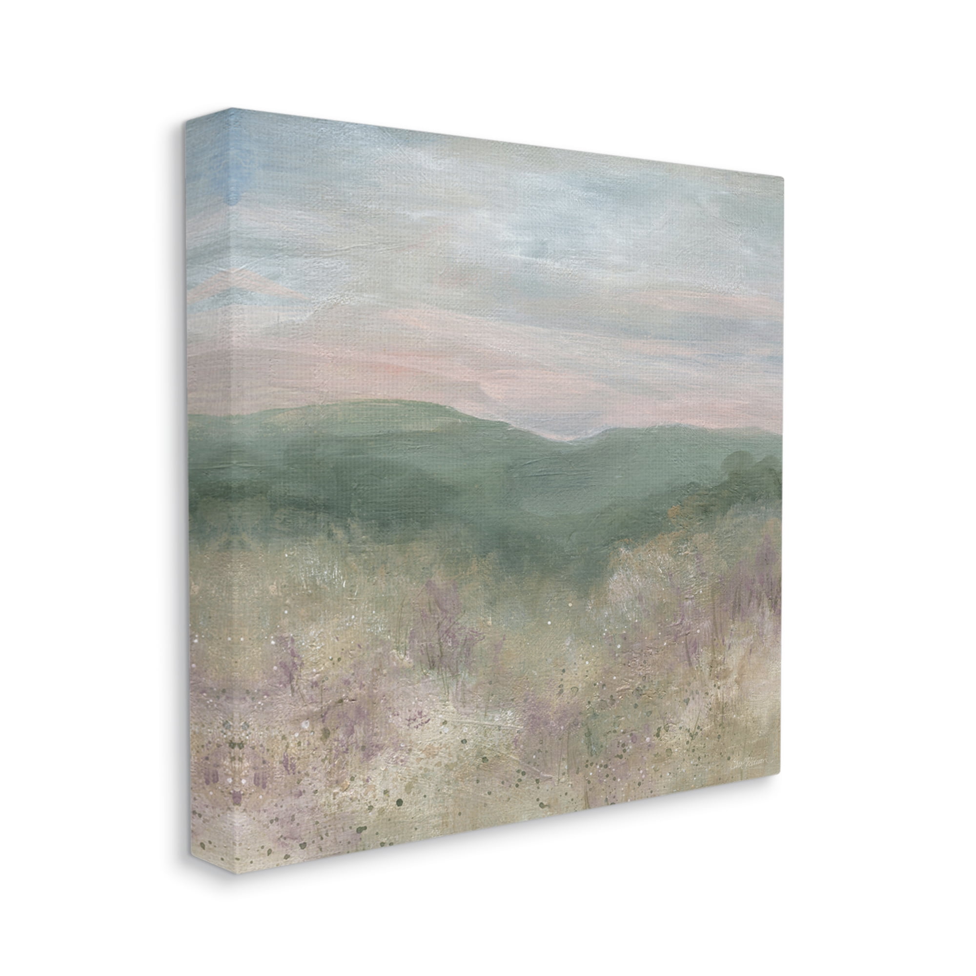 Stupell Industries Mysterious Mountain Nature Abstract Forest Tree Tops Painting Gallery Wrapped Canvas Print Wall Art, Design by Carol Robinson