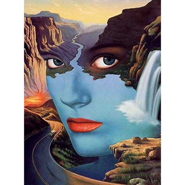 Taladro pintura de diamante (DE8264) 5D DIY imagen abstracta completa bordado de punto de cruz 50x70cm FLhrweasw Nuevo