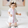 thumbnail image 2 of BemeyourBBs Toddler Terry Cloth Swim Cover Up Baby Boy Girl Swimsuit Wraps Short Sleeve Zipper Hooded Coverup Dress Towel Beach Bathing Suit Swimwear, 2 of 9