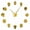 Gold, variant on Various Skull Heads Frameless Wall Clock Stickers, DIY Modern Decorative Clocks for Living Room, Bedroom, Office - Easy to Install, Large 3D Clock Design (Black,37in)