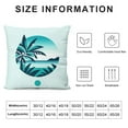 thumbnail image 5 of Shiartex Summer Sofa Throw Pillow Cover Hello Summer Beach Decorative Throw Pillow Cover for Sofa Couch Bed Car Pillow Case Home Patio Party, Tropical Palm Leaf Decoration, 5 of 5
