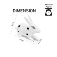 thumbnail image 2 of Pure Brass Rabbit Idol, Vastu Statue For Home & Office, Religious Idol - 9 Cm, Zonal Placement - Ese, Occasion Statue, Lightweight, Portable, Easy Maintenance, Versatile Use, Rabbit Idol, 2 of 5