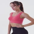 thumbnail image 4 of LYMAYTER Women Seamless Fitness Bras Contoured Support Wire-Free Yoga Gym Workout Bra, 4 of 6