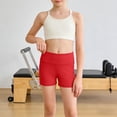 thumbnail image 2 of Ymyiu Baby Shorts Girl Cotton Baby Toddler and Kids Unisex Pull On Shorts Boys and Girls Clothing 5T 6T (Red,5-6 Years), 2 of 6