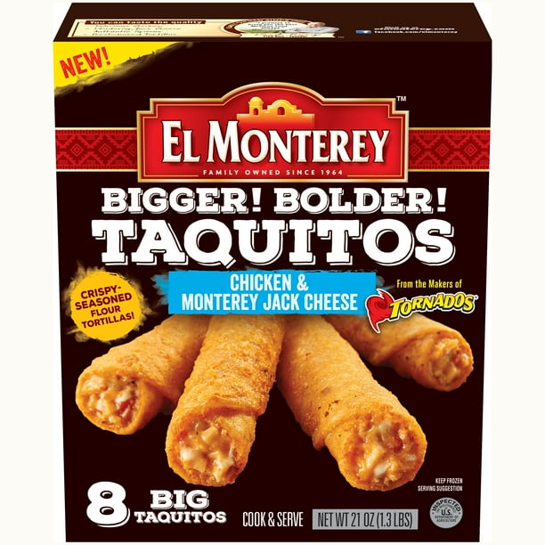 El Monterey Bigger! Bolder! Taquitos Chicken & Monterey Jack Cheese