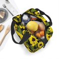 thumbnail image 5 of Yiaed Sunflowers In Vintage Print Insulated Lunch Bag Reusable Cute Tote Lunch Box, Leakproof Cooler Lunch Bags for Work Office Travel School Picnic, 5 of 5