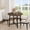 Black Walnut Brown 800, variant on Industrial Round Dining Table for 4-6 – Strong Metal Frame – Space-Saving Wooden Surface – Farmhouse Style – No Chairs Included