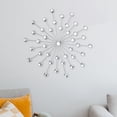 thumbnail image 5 of ABPETE Wall Decor Bling 3D,Wall Art Hanging Rhinestone Decor,Home Decorative for Living Room, Home, Bedroom,Kitchen, Silver White, Diameter 44.5cm, 5 of 15