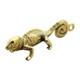 thumbnail image 1 of Estatua de Animal, colgante de llavero de latón, camaleón, llaveros colgantes para coche, regalo creativo para hombre, llavero colgante decorativo de, 1 of 9