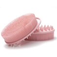 thumbnail image 4 of Silicone Body Brush, Exfoliating Body Scrubber, Silicone Body Scrubber Loofah, Silicone Bath Brush, Soft Exfoliating Body Bath Shower Scrubber Brush for Kids and Adults All Kinds of Skin (Pink), 4 of 5