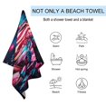 thumbnail image 2 of Independence Day Of The United States Flag Beach Towel, Microfiber Beach TowelsAbsorbent, Compact, Beach Blanket, Lightweight Towel for The Swimming, 2 of 7
