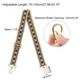 thumbnail image 2 of Uxcell Purse Strap Replacement, Stylish Crossbody Shoulder Strap(Brown, Gold Buckle), 2 of 5