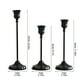 thumbnail image 3 of Juego de candelabros de hierro forjado de 3 • Candelabros de aleación de aluminio y metal • Plata, negro, rosa dorado, amarillo • 8,66x8,27x2,76 pulgadas • Decoración navideña para bodas de la cena, 3 of 6