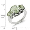thumbnail image 3 of Sterling Silver Green Quartz Ring, 3 of 3