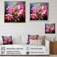 thumbnail image 4 of Designart "Floral Blooms of Fuchsia in Pink Summer" Floral Framed Wall Art Decor - Traditional Pink Fuschia Entryway Framed Wall Art, 4 of 6