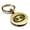 Gold, variant on Stainless Steel Cancer Zodiac Sign (Crab) Round Medallion Keychain Circle Ring