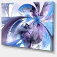 thumbnail image 2 of Fleur Fractale Symétrique Violette et Bleue - Impression sur Toile Florale, 2 of 3