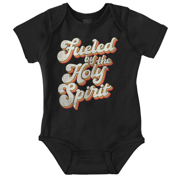 Christian Fueled by the Holy Spirit Romper Boys or Girls Infant Baby Brisco Brands NB