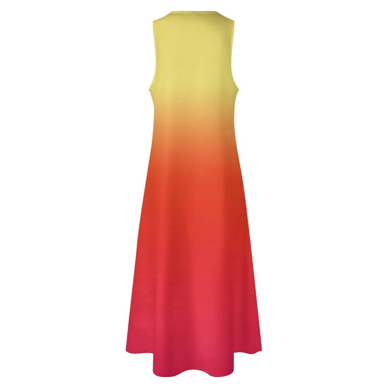Ombre Yellow Orange Pink Sunrise Colors Long Dress summer dresses for wom02 Woms dresses Dress - Walmart.com Ombre Yellow Orange Pink Sunrise Colors Long Dress summer dresses for wom02 Woms dresses Dress - Walmart.com