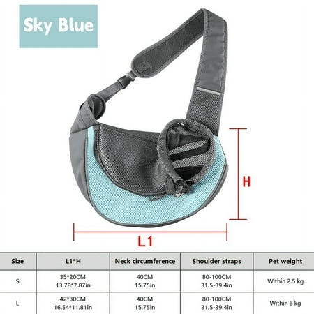 1Pc Dog out backpack Dog Sling Carrier Breathable Mesh Travel Crossbody Bag For Puppy Cat Hiking Camping