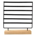 thumbnail image 2 of Yinanstore Earring Organizer Stand Earring Display Rack Stud Earring Display Rack Jewelry Organizer Storage Rack for Stall Home Showcase Black, 2 of 8
