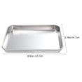 thumbnail image 3 of 4 bandejas de acero inoxidable para alimentos, platos multifunción para asar, bandejas para comida de cocina, 3 of 8