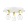 thumbnail image 6 of Livex Lighting - Hillview - 3 Light Flush Mount in Contemporary Style - 14, 6 of 8