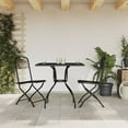 thumbnail image 1 of vidaXL 3 Piece Garden Dining Set Anthracite Metal Mesh, 1 of 5