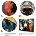 thumbnail image 3 of Designart art Mural de Chien, art Mural Pop art de Chien Inquisiteur I, Déco Murale de Chien, Toile Moderne Turquoise, 40x30 Pouces, 3 of 5