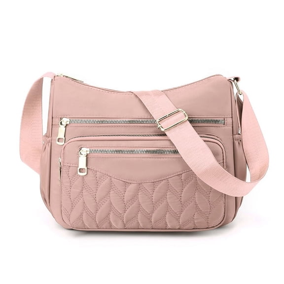 Women Crossbody Shoulder Bag Handbag Trendy Multi Pocket Nylon Bag Purses Large Capacity Messeger Bag Waterproof Fashion Tote Top Handle Satchel