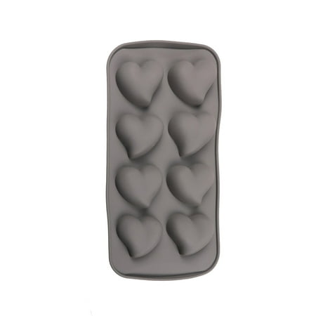 

1PC Silicone 8-mold Love Heart Shaped Ice Tray Chocolate Baking Mold