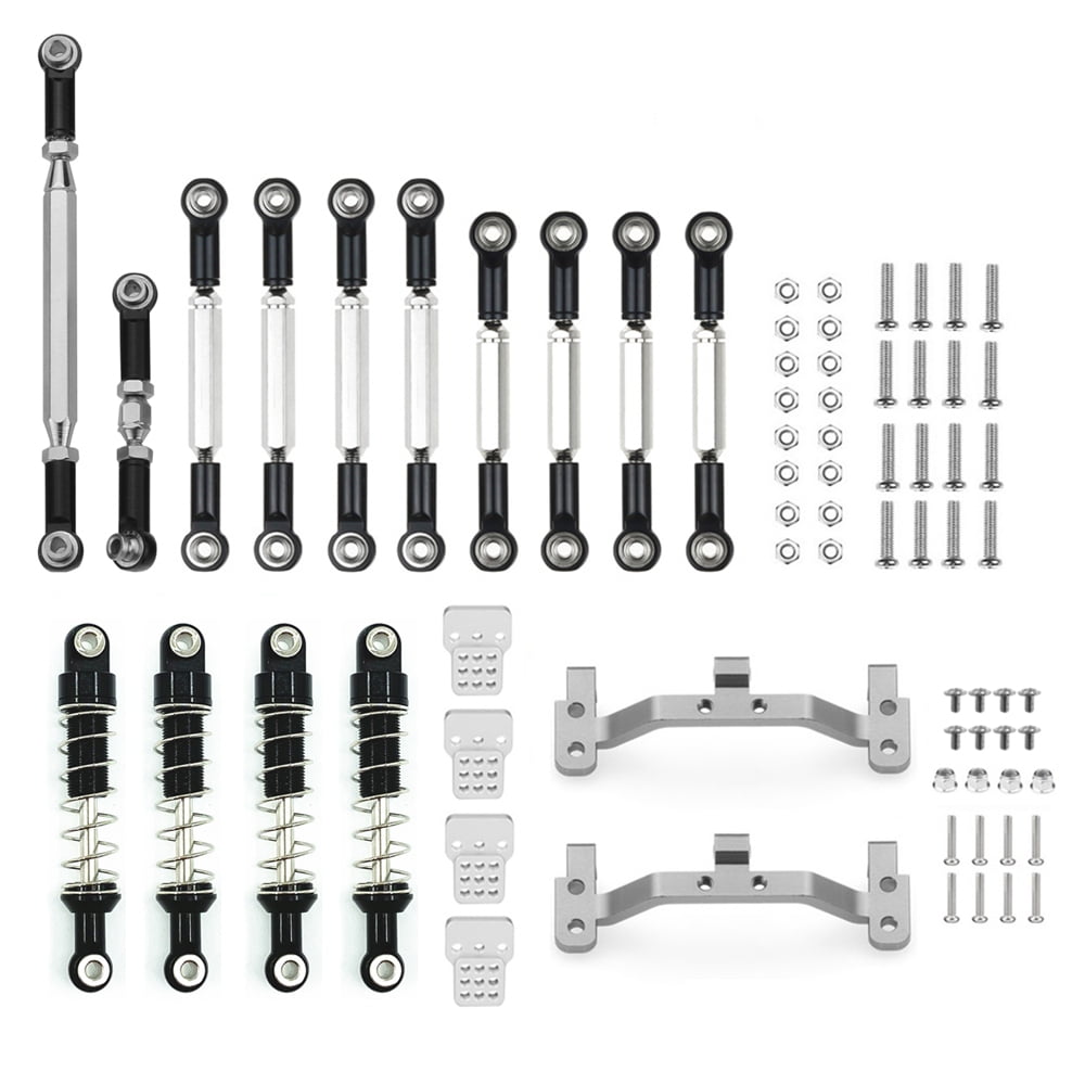 MN Metal Shock Absorber Pull Rod Link Tie Rods Set for MN D90 D91 MN99S RC Car 