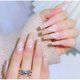 thumbnail image 1 of 24 Piezas uñas postizas largas con pegamento Lujo, 1 of 4